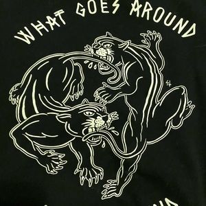 Black graphic hoodie